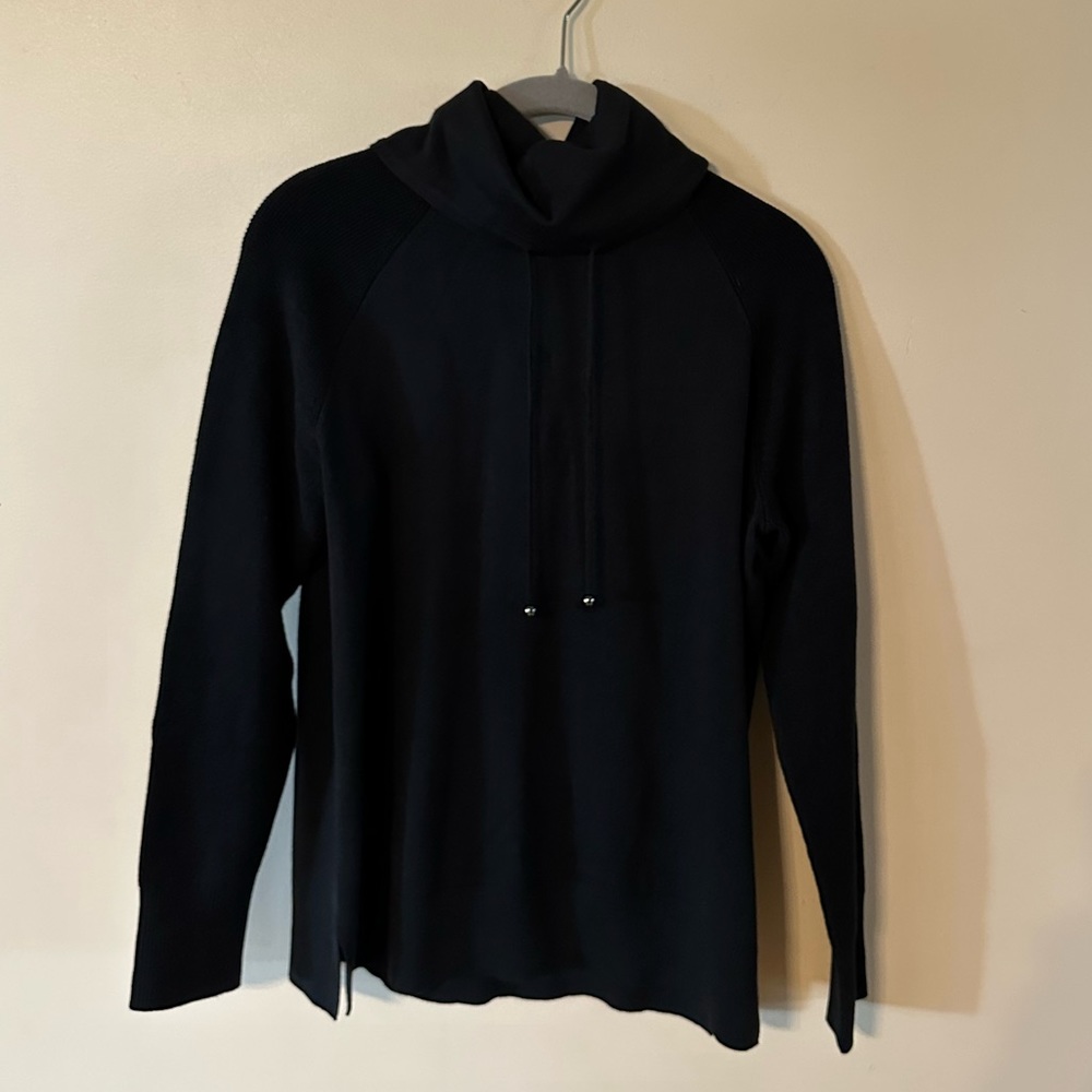 Attitudes by Renee Weekend Chic Waffle Trim Hooded Tunic
